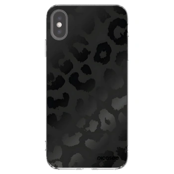 Picasee silikonska prozirna maskica za Apple iPhone XS Max - Midnight Leopard