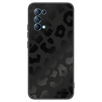 Picasee crna silikonska maskica za OPPO Reno 5 5G - Midnight Leopard