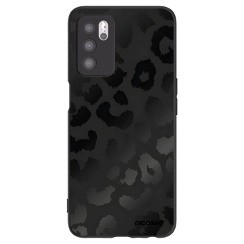 Picasee crna silikonska maskica za OPPO A16s - Midnight Leopard