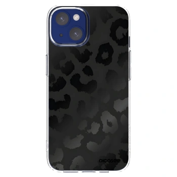 Picasee silikonska prozirna maskica za Apple iPhone 14 - Midnight Leopard