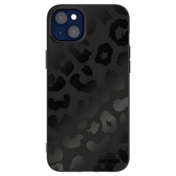 Picasee crna silikonska maskica za Apple iPhone 14 Plus - Midnight Leopard