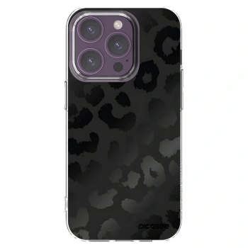 Picasee silikonska prozirna maskica za Apple iPhone 14 Pro - Midnight Leopard