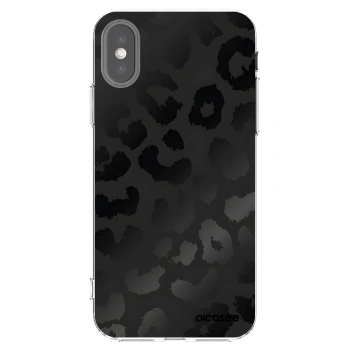 Picasee silikonska prozirna maskica za Apple iPhone X/XS - Midnight Leopard