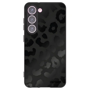 Picasee crna silikonska maskica za Samsung Galaxy S23 5G - Midnight Leopard