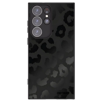 Picasee crna silikonska maskica za Samsung Galaxy S23 Ultra 5G - Midnight Leopard