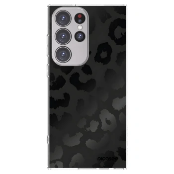 Picasee silikonska prozirna maskica za Samsung Galaxy S23 Ultra 5G - Midnight Leopard