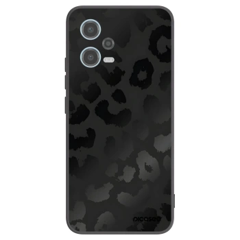Picasee crna silikonska maskica za Xiaomi Redmi Note 12 5G - Midnight Leopard