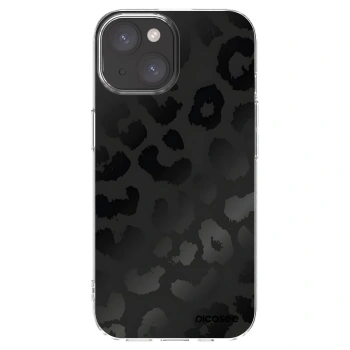 Picasee silikonska prozirna maskica za Apple iPhone 15 - Midnight Leopard