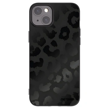 Picasee crna silikonska maskica za Apple iPhone 15 Plus - Midnight Leopard