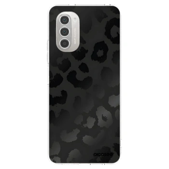 Picasee silikonska prozirna maskica za Motorola Moto G51 - Midnight Leopard