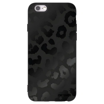 Picasee crna silikonska maskica za Apple iPhone 6/6S - Midnight Leopard