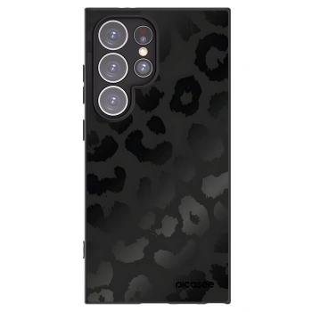 Picasee crna silikonska maskica za Samsung Galaxy S24 Ultra S928B 5G - Midnight Leopard