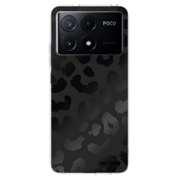 Picasee silikonska prozirna maskica za Xiaomi Poco X6 Pro - Midnight Leopard
