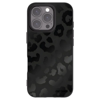 Picasee crna silikonska maskica za Apple iPhone 16 Pro - Midnight Leopard