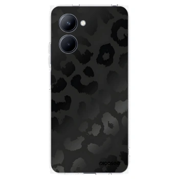 Picasee silikonska prozirna maskica za Realme C33 (2023) - Midnight Leopard