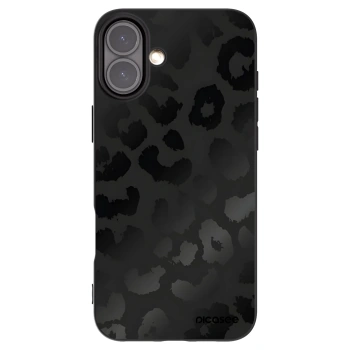 Picasee crna silikonska maskica za Apple iPhone 16 Plus - Midnight Leopard