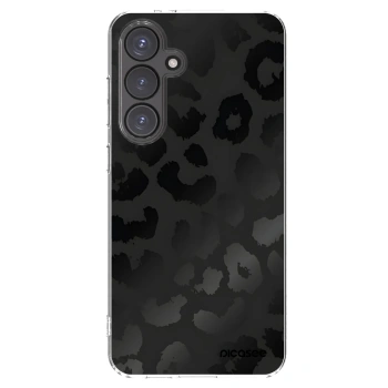 Picasee silikonska prozirna maskica za Samsung Galaxy S24 FE S721B - Midnight Leopard