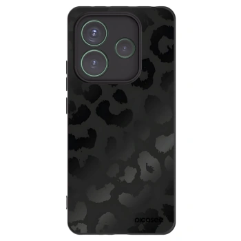 Picasee crna silikonska maskica za Xiaomi Redmi Note 14 5G - Midnight Leopard