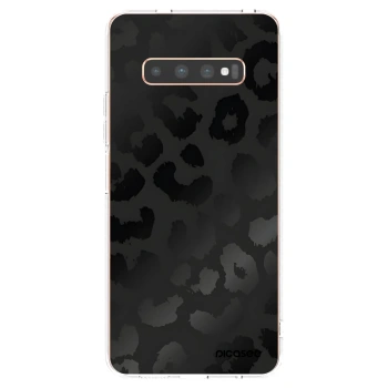 Picasee silikonska prozirna maskica za Samsung Galaxy S10 Plus G975 - Midnight Leopard