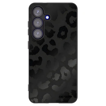 Picasee crna silikonska maskica za Samsung Galaxy S25 5G - Midnight Leopard