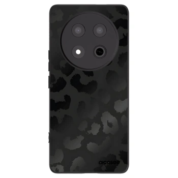 Picasee crna silikonska maskica za Honor Magic7 Lite 5G - Midnight Leopard
