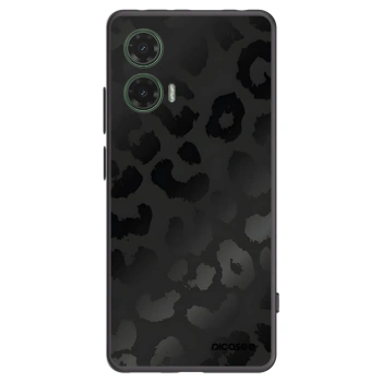 Picasee crna silikonska maskica za Motorola Moto G35 5G - Midnight Leopard