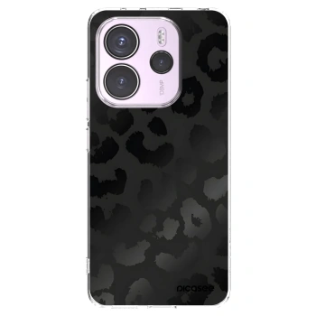 Picasee silikonska prozirna maskica za Xiaomi Redmi Note 14 4G - Midnight Leopard