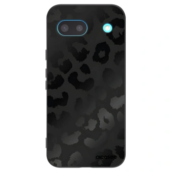 Picasee crna silikonska maskica za Google Pixel 8a - Midnight Leopard