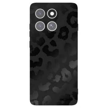 Picasee crna silikonska maskica za Motorola Edge 60 Pro - Midnight Leopard