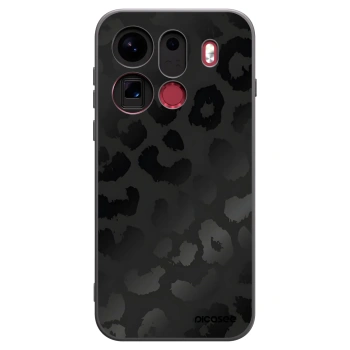 Picasee crna silikonska maskica za OPPO Find X9 Pro - Midnight Leopard
