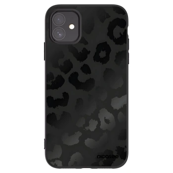 Picasee crna silikonska maskica za Apple iPhone 11 - Midnight Leopard