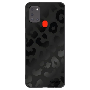 Picasee crna silikonska maskica za Samsung Galaxy A21s - Midnight Leopard