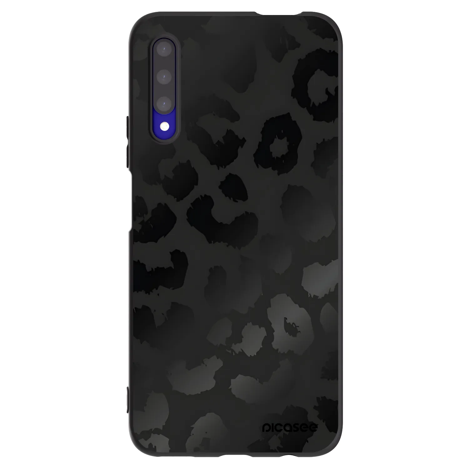 Picasee crna silikonska maskica za Honor 9X Pro - Midnight Leopard
