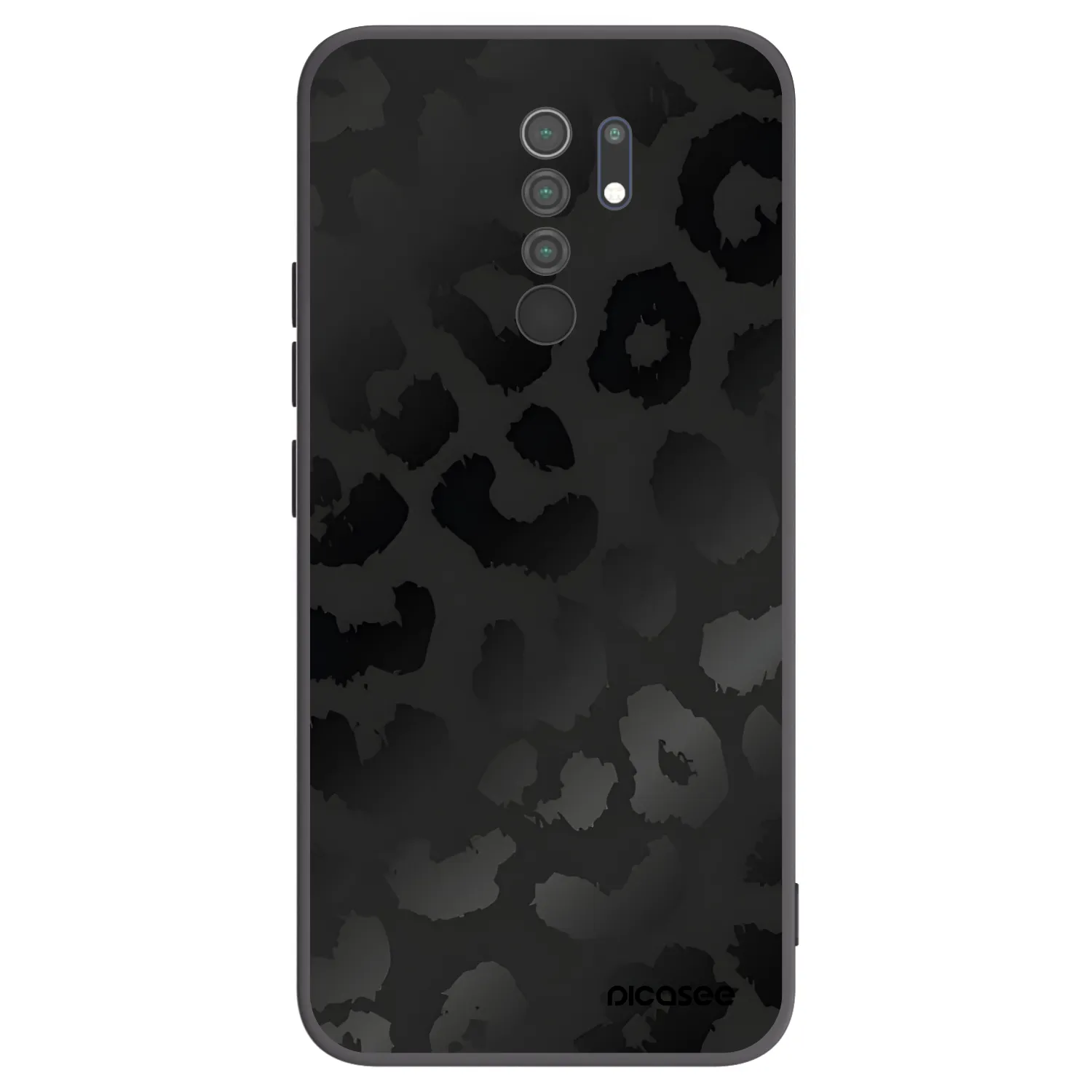 Picasee crna silikonska maskica za Xiaomi Redmi 9 - Midnight Leopard