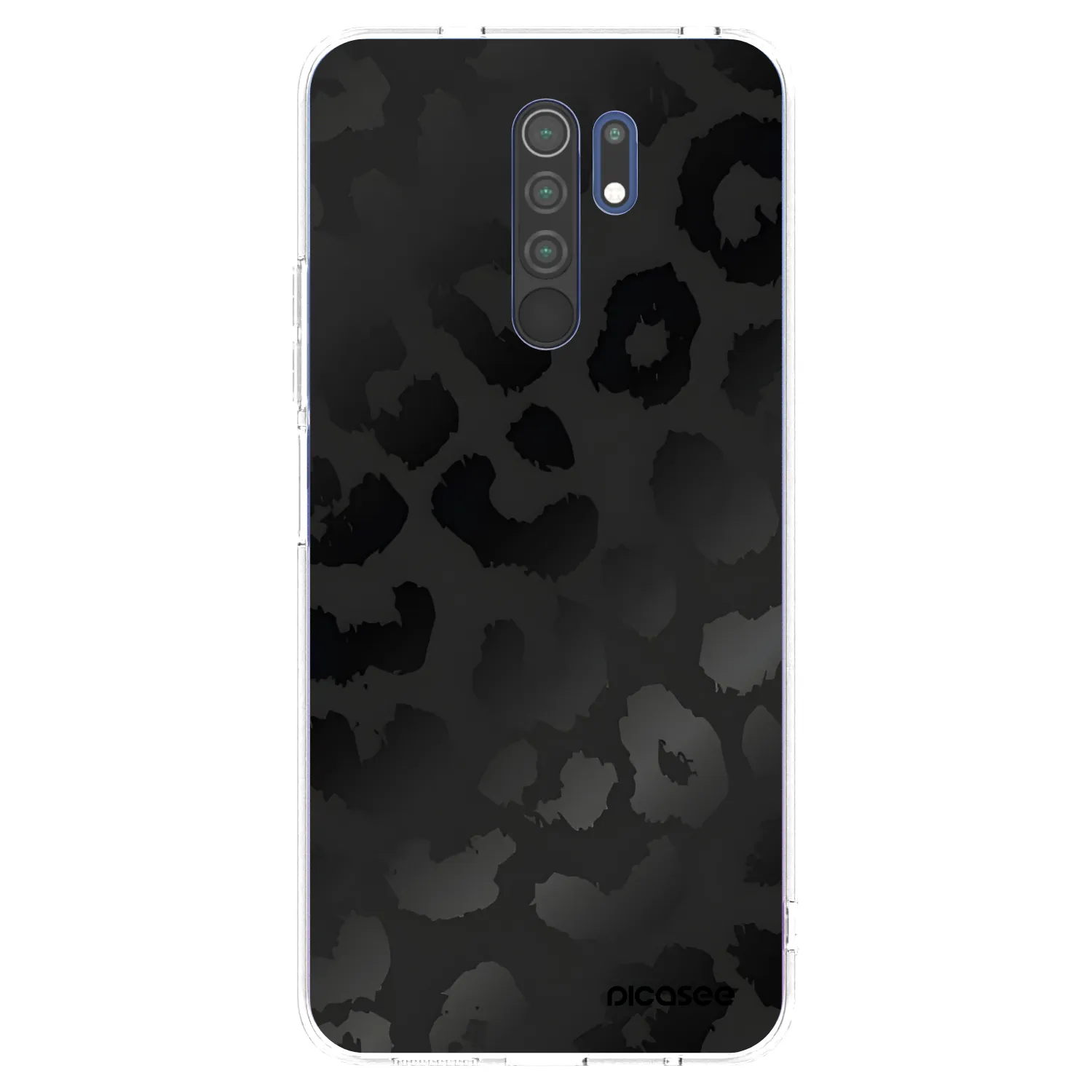 Picasee silikonska prozirna maskica za Xiaomi Redmi 9 - Midnight Leopard