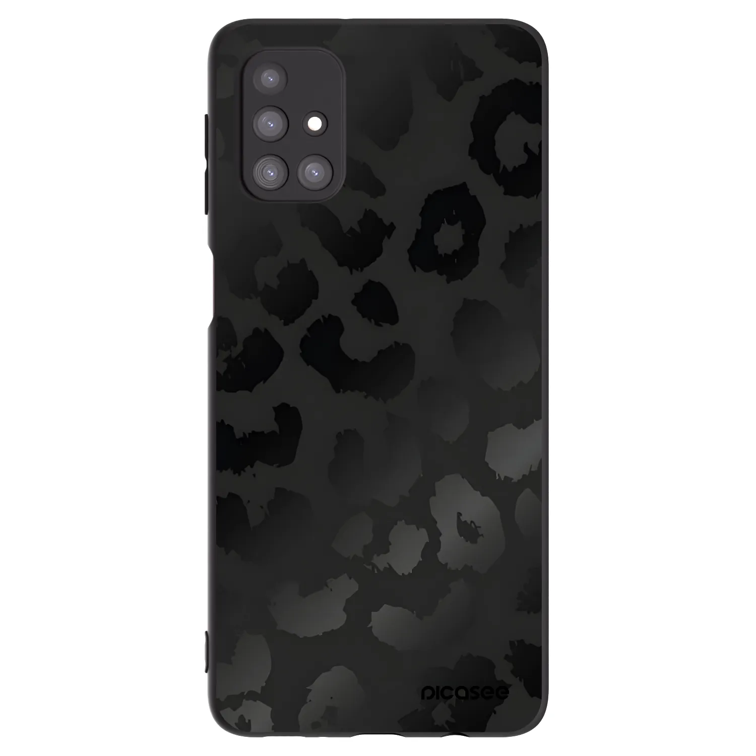 Picasee crna silikonska maskica za Samsung Galaxy M31s - Midnight Leopard