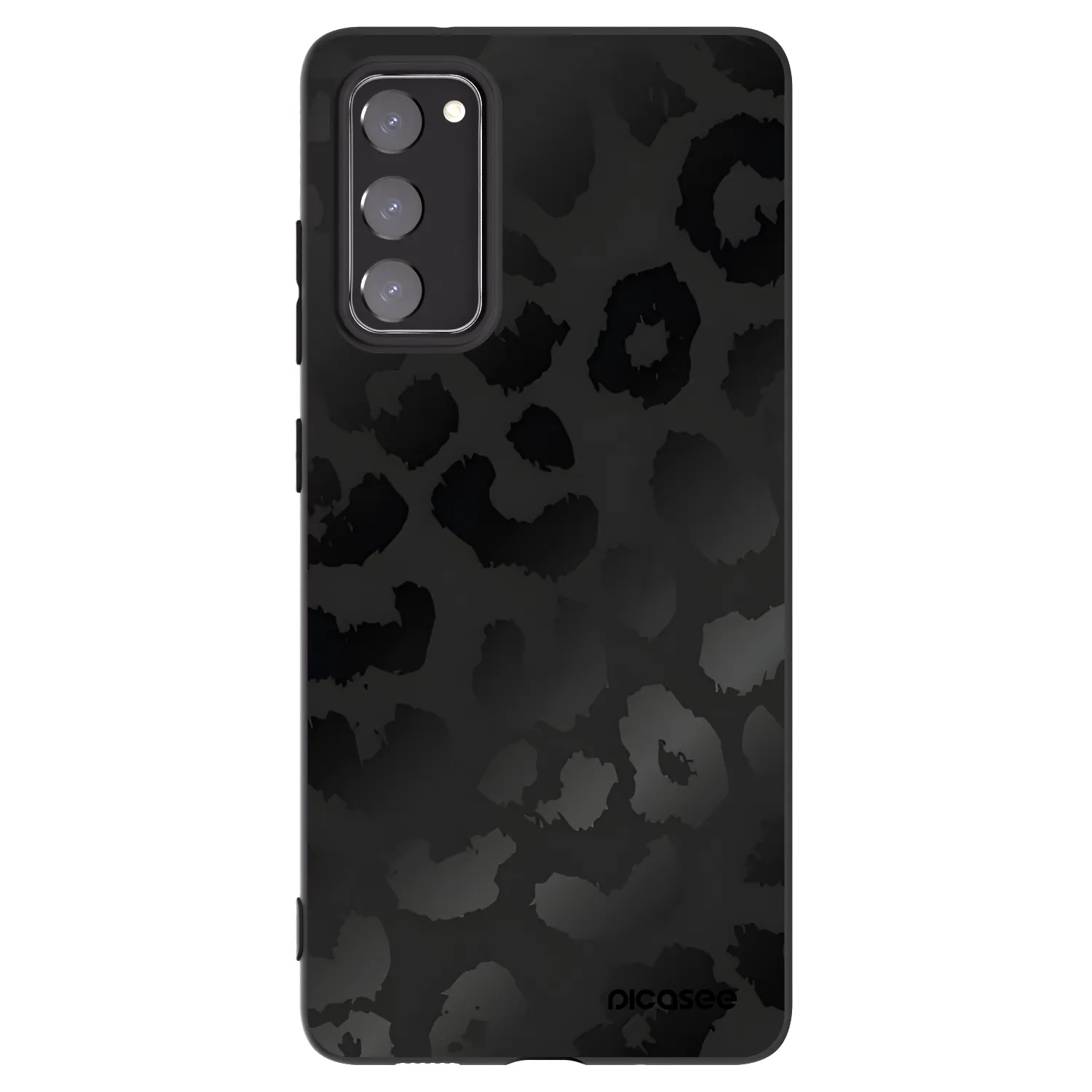Picasee crna silikonska maskica za Samsung Galaxy S20 FE - Midnight Leopard