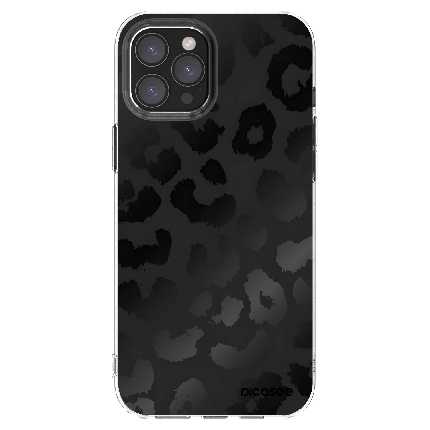 Picasee silikonska prozirna maskica za Apple iPhone 12 Pro Max - Midnight Leopard