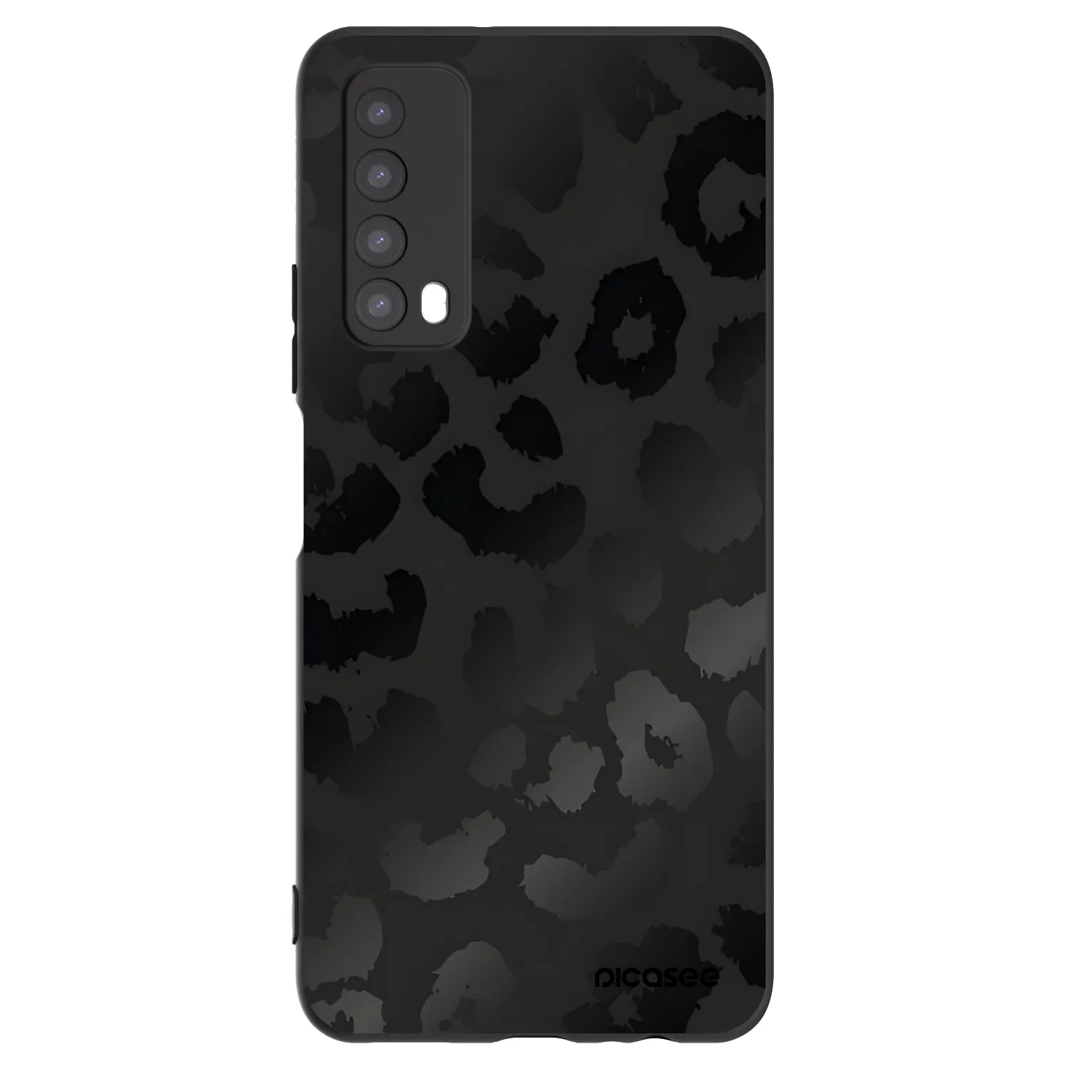 Picasee crna silikonska maskica za Huawei P Smart 2021 - Midnight Leopard