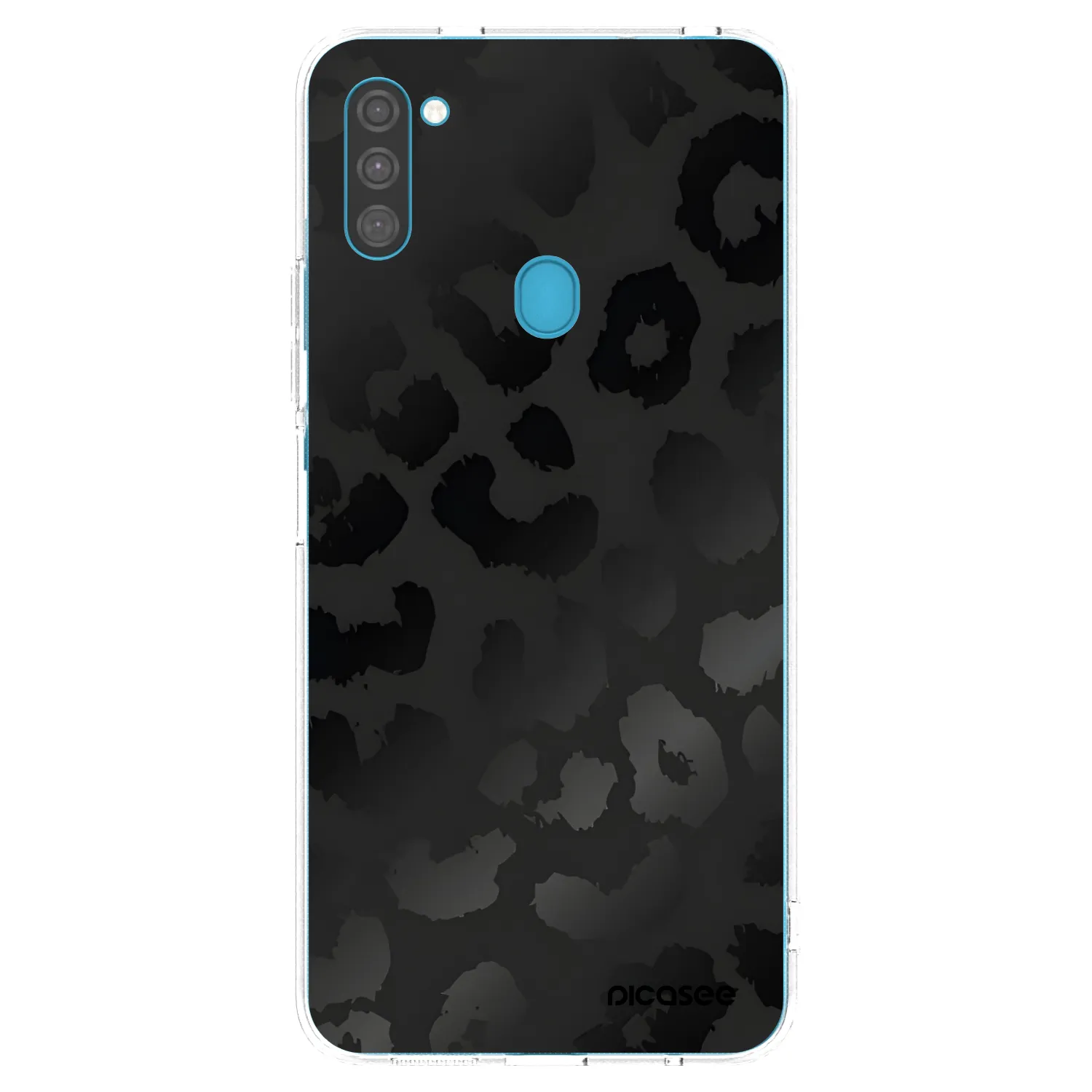 Picasee silikonska prozirna maskica za Samsung Galaxy M11 - Midnight Leopard