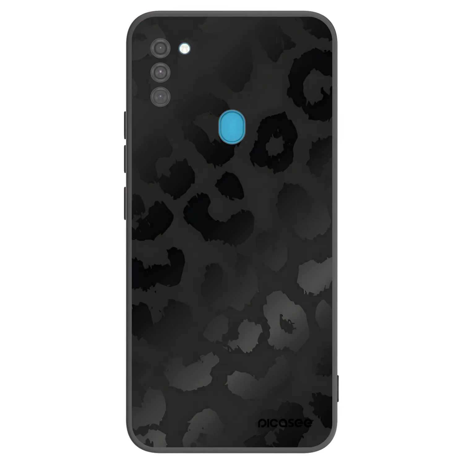 Picasee crna silikonska maskica za Samsung Galaxy M11 - Midnight Leopard