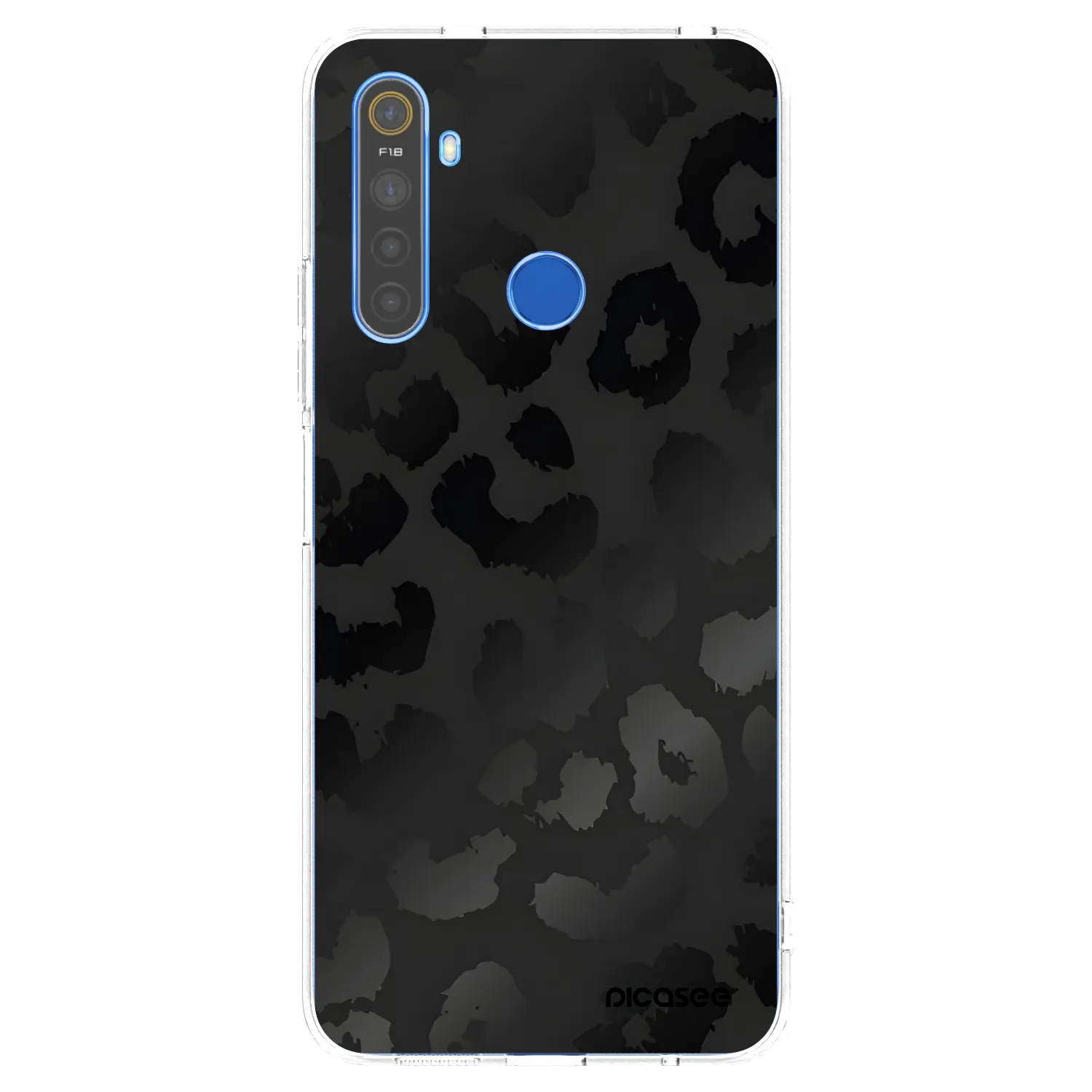 Picasee silikonska prozirna maskica za Realme 5 - Midnight Leopard