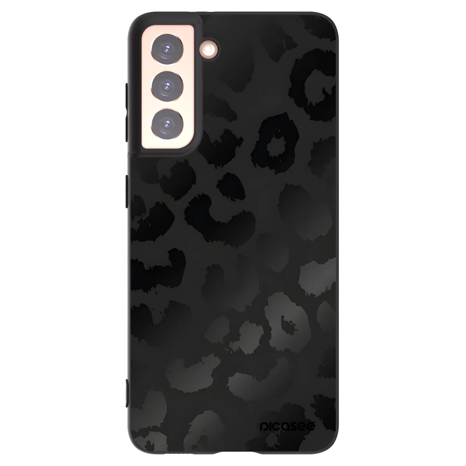 Picasee crna silikonska maskica za Samsung Galaxy S21 5G G991B - Midnight Leopard