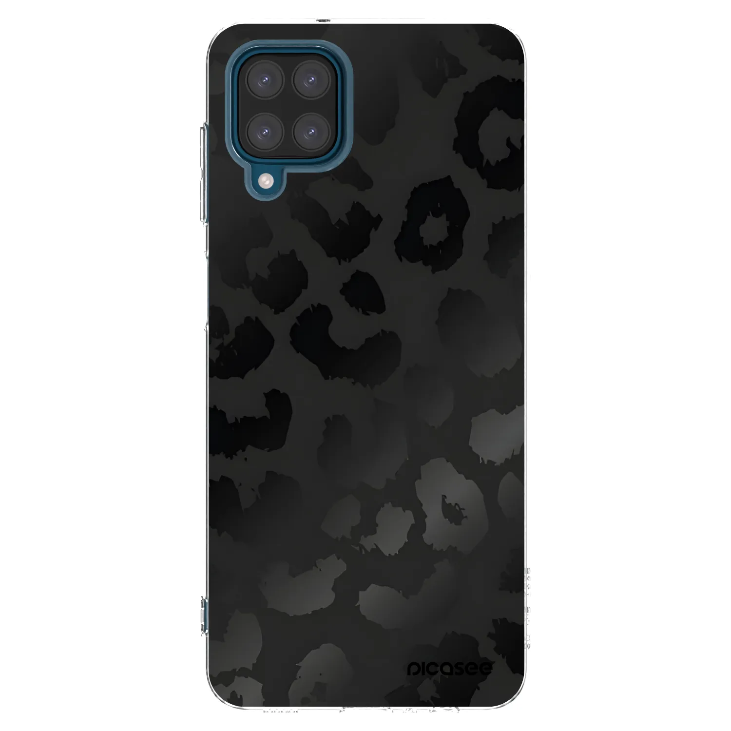 Picasee silikonska prozirna maskica za Samsung Galaxy A12 A125F - Midnight Leopard