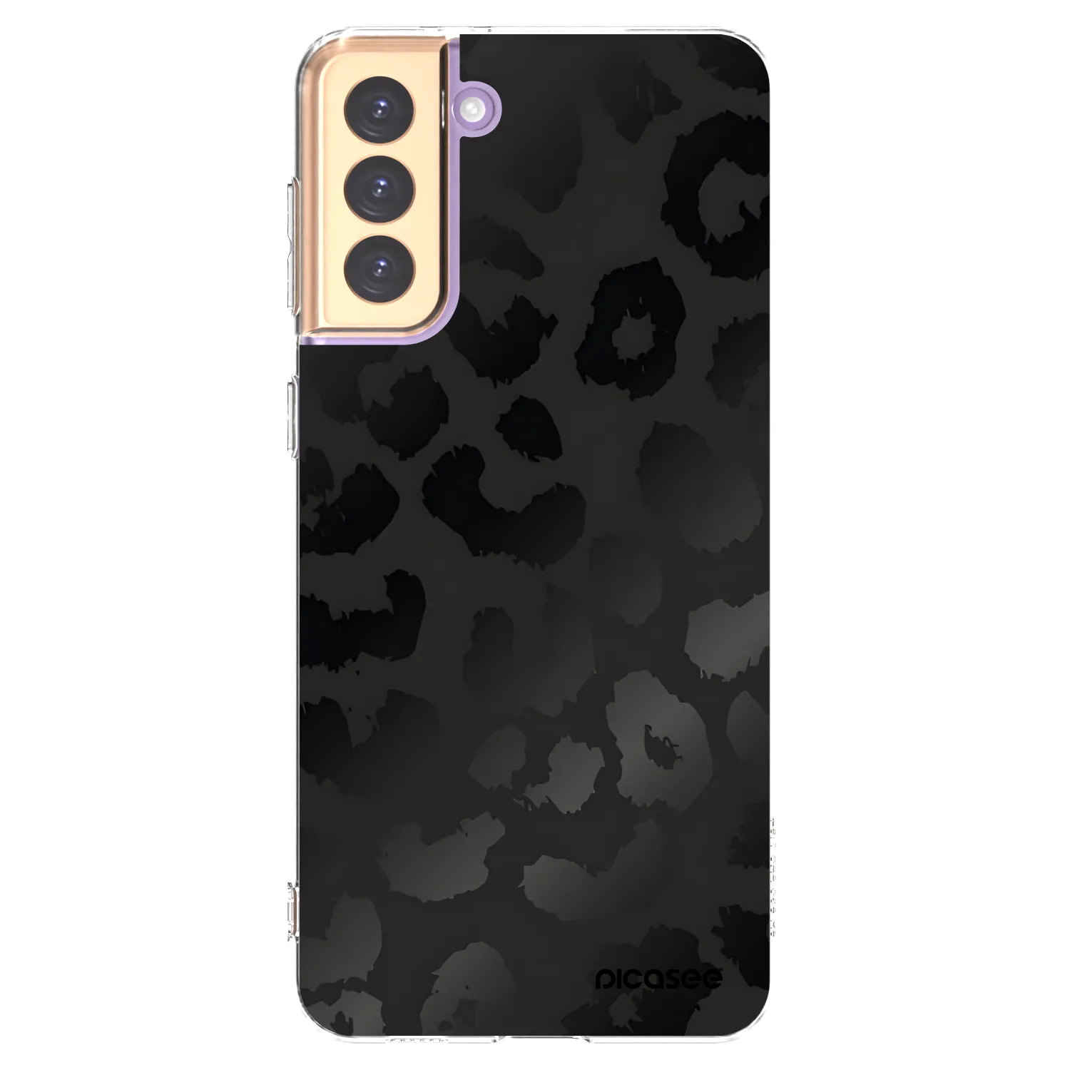 Picasee silikonska prozirna maskica za Samsung Galaxy S21+ 5G G996F - Midnight Leopard
