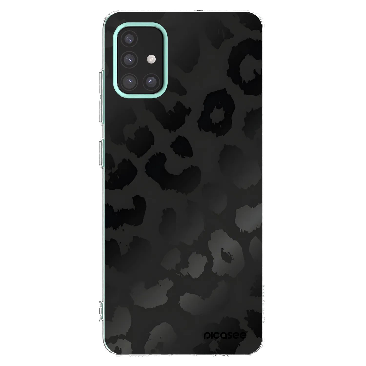 Picasee silikonska prozirna maskica za Samsung Galaxy M31s - Midnight Leopard