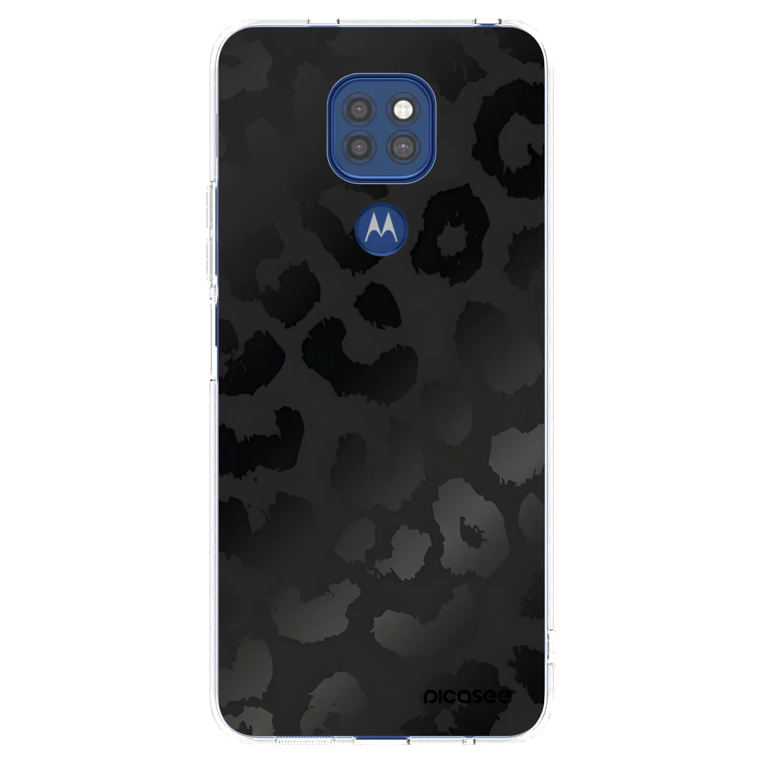 Picasee silikonska prozirna maskica za Motorola Moto G9 Play - Midnight Leopard