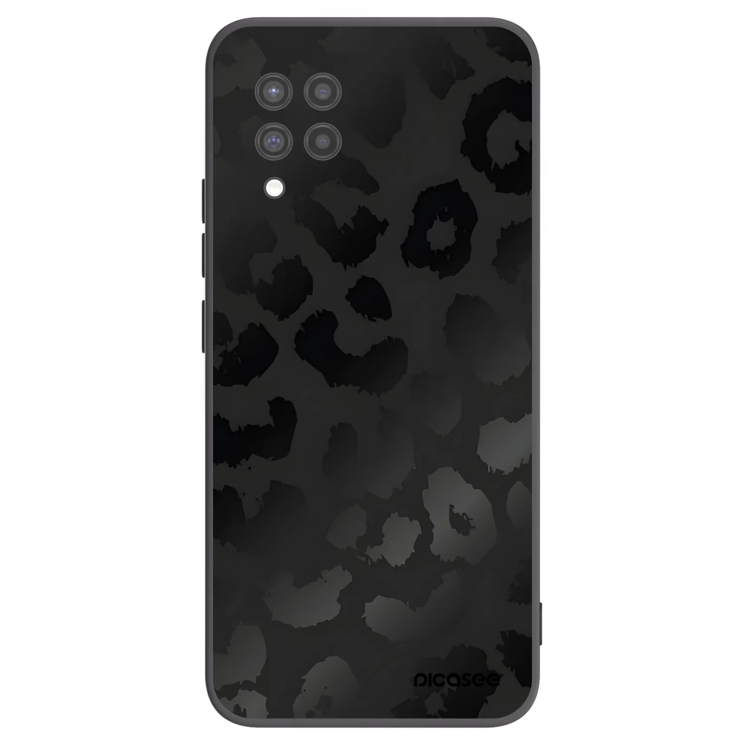 Picasee crna silikonska maskica za Samsung Galaxy A42 A426B - Midnight Leopard