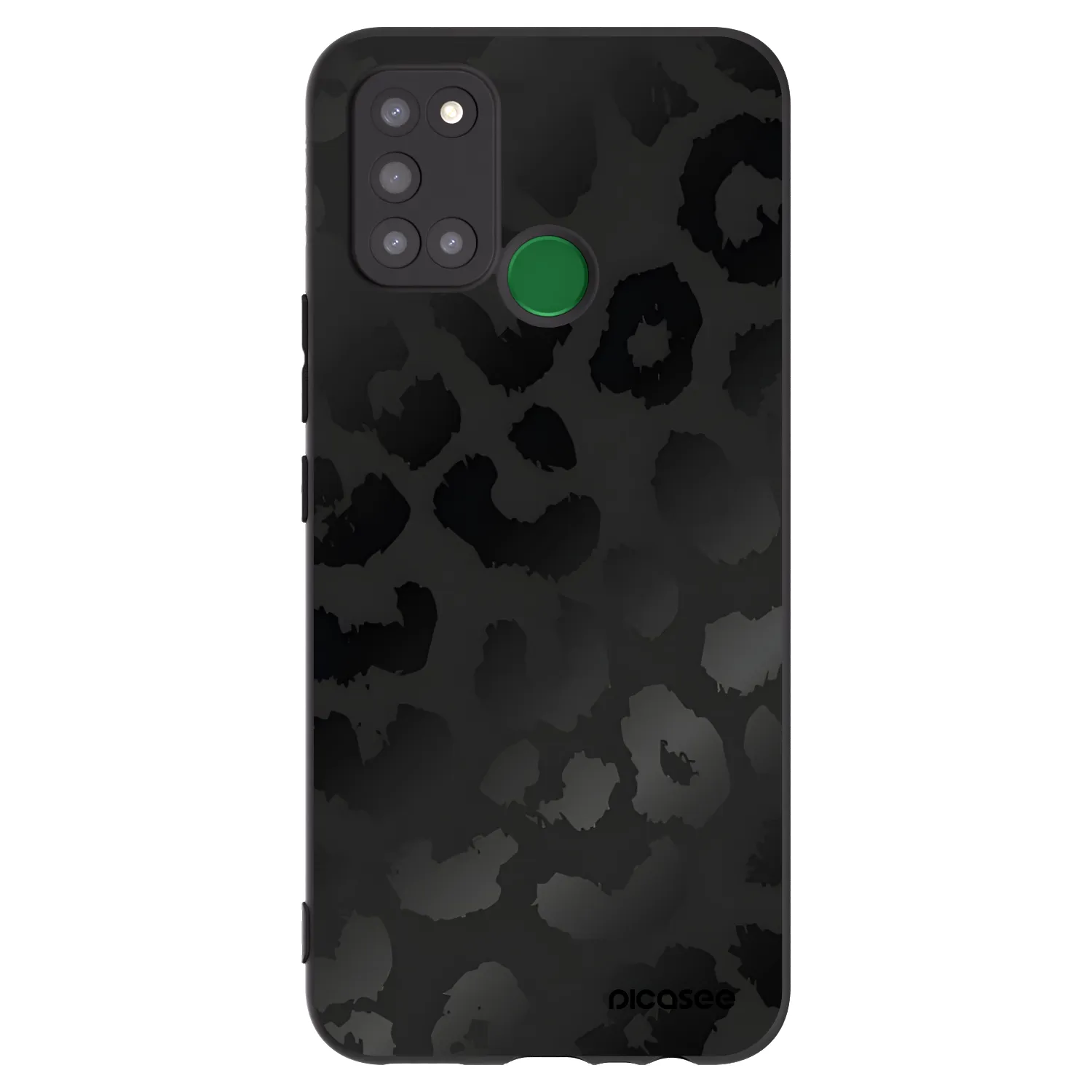 Picasee crna silikonska maskica za Realme 7i - Midnight Leopard