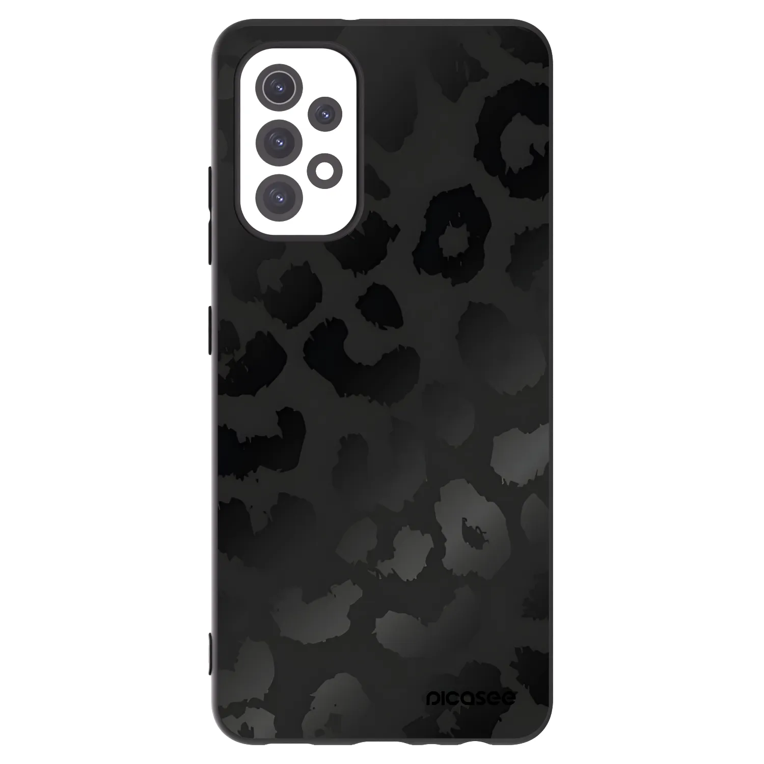 Picasee crna silikonska maskica za Samsung Galaxy A32 5G A326B - Midnight Leopard